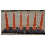 Roofedge orange cones and base set bidding on 1x