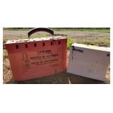 Master Lock Box with Locks & a box of 4 combo