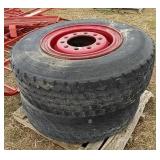 (BD) Pair of Goodyear tractor tire