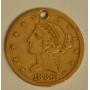 1886-S $5 US Half Eagle Gold Coin Has Hole