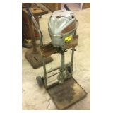 Johnson sea horse vintage outboard motor on stand