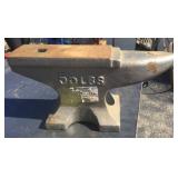 Rolling Industrial Table With 55Lb Anvil