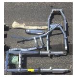 Chrome Motorcycle Parts Lot . Includes Showa