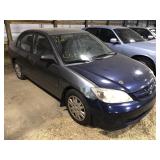 2005 Honda Civic LX sedan, 226k, low rear tire,