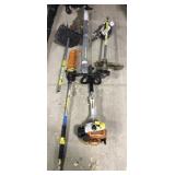 Stihl KM 55RC with tree saw, rototiller, edger