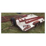 Single axle trailer, motorcycle racks, spare