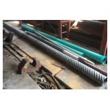 Steel culvert pipe and lot of pvc pipe