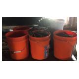 7 buckets of carriage bolts