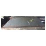 Cement trough and vintage wheel barrow