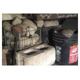 Buckets of field rocks and more