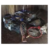 Lot of miscellaneous including hoops, crates and