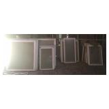 Large lot of wood windows and more