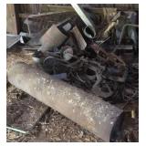 Lot of scrap in barn loft