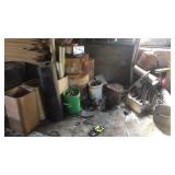 Large lot of scrap iron including chains and more