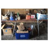 Large lot of miscellaneous including table,