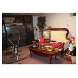 oval coffee table, sofa