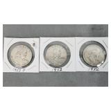 Franklin halves (3)
