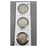 Franklin halves (3)