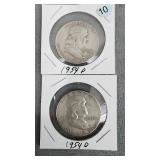 Franklin halves (2)