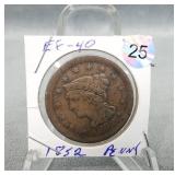 1852 large cent