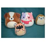 4pcs Various Squishmallows Plush Dolls