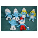 6pcs 9" Plush Smurf Dolls