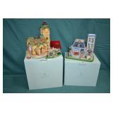 PartyLite Toy Shoppe & Clocktower Candle Houses