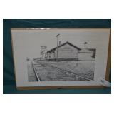 1993 John Cartwright Print Easton Railstation