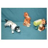 3pcs Vintage Ceramic Animal Figural Planters