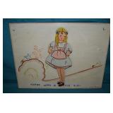 1942 Uncle Bernie Wood Art SIgend