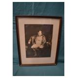 Napoleon Bonaparte at Fontainbleau Framed Print
