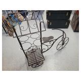 Vintage 40" Wrought Iron Tricycle Planter Stand