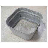#42 Galvanized 20" Square x 11" Tall Tub