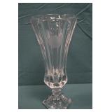 10" Fostoria Crystal Glass Coin Vase