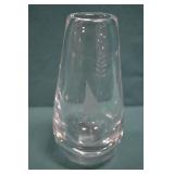 Orrefors Landberg Swedish Crystal 6"  Bud Vase