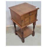 16" Square x 29" Tall Wooden Sewing Cabinet