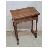 33" Tall Rolling Wood Readers Desk