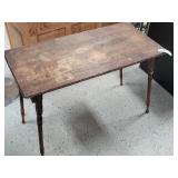 Antique 18" x 36" Folding Seemstres Sewing Table