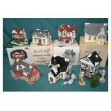 7pcs Deprt 56 Snow Village Buildings