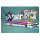 Lot Star Wars Mags, Glasses, & Toys