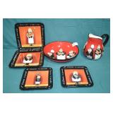 Tracy Flickinger 6pc Stoneware Dinner is Served