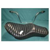 Vintage Motorcycle Handlebars & Seat