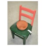 Wood Craft Chair Planter