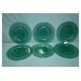 6pcs 13" Murano Glass Lapilli Series Plates