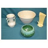 Lot Various Pottery Vases, Planter, & Bowl