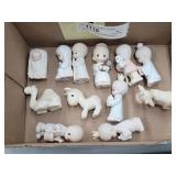 12pc Precious Moments Nativity Figs no Boxes
