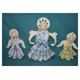 3pcs Heather Goldminc Blue Sky Wall Angels
