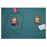 Betsey Johnson Minions Necklaces