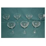 7pcs 6" Gallia Crysta; Stemware by Rogaska