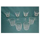 8pcs Waterford Crystal Lismore Stemware & Glasses